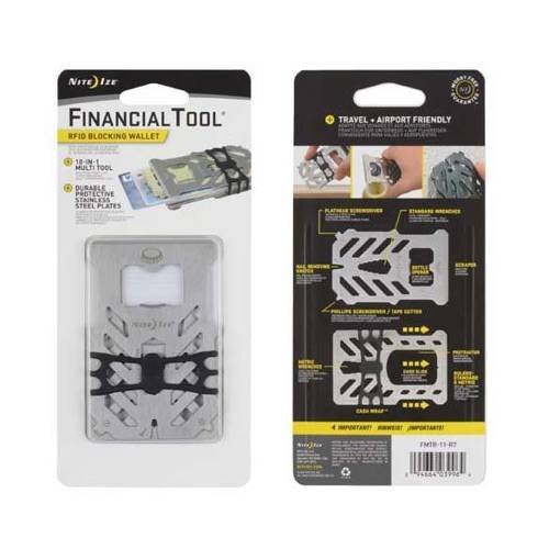 Nite Ize - FinancialTool RFID Blocking Wallet - Stalowy - FMTR-11-R7