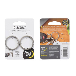 Nite Ize – Schlüsselanhänger der O-Serie – 2 Stück – Stahl – Silber – OS-11-2R6