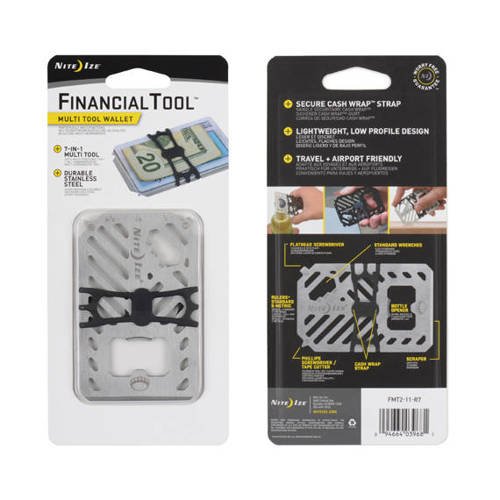 Nite Ize - Finanzwerkzeug Multi Tool Wallet - Edelstahl - FMT2-11-R7