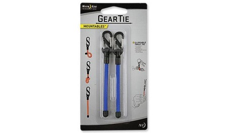 Nite Ize - Gear Tie Clippable 3'' - Blue - 2Pack - GLZ-03-2R7
