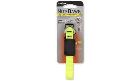 Nite Ize - Nite Dawg XS Halsband - Neongelb - 20-30cm - NND-03-33XS