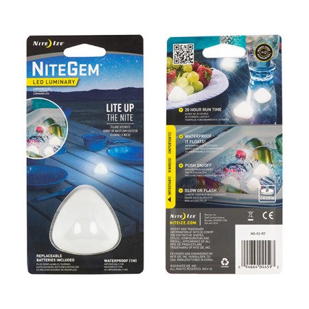 Nite Ize - NiteGem&#8482; LED-Leuchte - Weiß - NG-02-R7