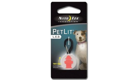 Nite Ize - PetLit LED-Halsbandleuchte - Roter Hydrant - PCL02-03-10HY