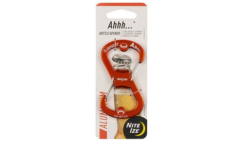 Nite Ize - S-Biner Aluminum Ahhh Bottle Opener - Orange - SBOA-19-R6