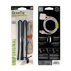 Troki Nite Ize Gear Tie 12" Czarny 2Pack GT12-2PK-01