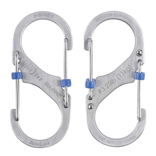Nite Ize - S-Biner® Marine SlideLock® #3 - Stainless - SBML3-11-R6