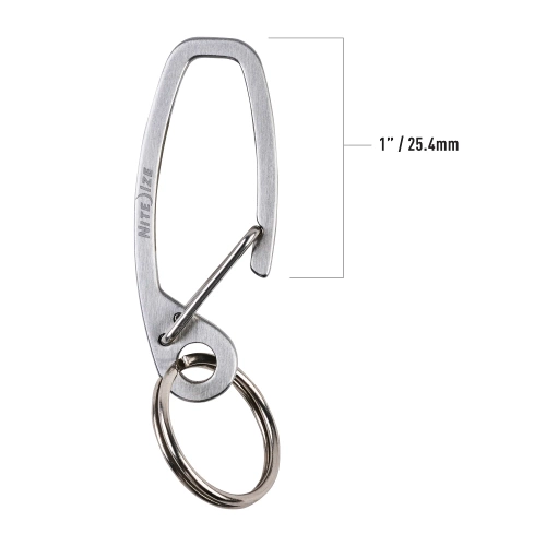 Nite Ize - Karabinerhaken Deep Pocket - Edelstahl - Silber - DPK-11-R3