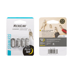 Nite Ize - MicroLink Carbiner - Steel - 4 pcs - KL-11-4R3