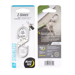 Nite Ize - Z-Series Double Snap Hook - Steel - Silver - ZS3-11-R6