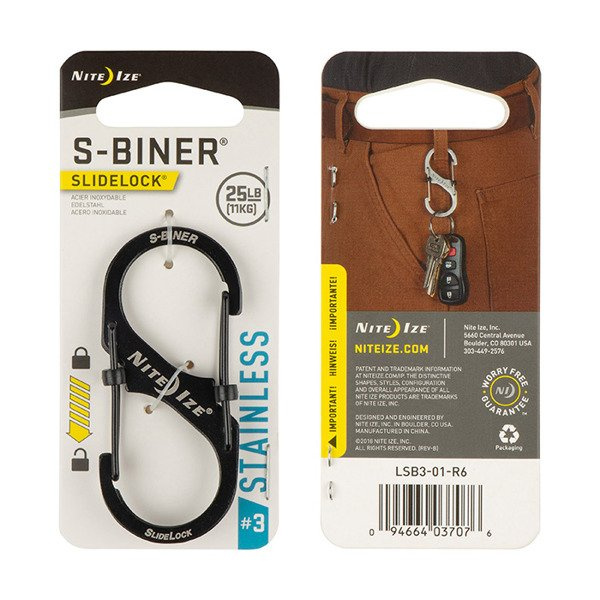 Nite-Ize LSB3-01-R6 S-Biner Slidelock 3 