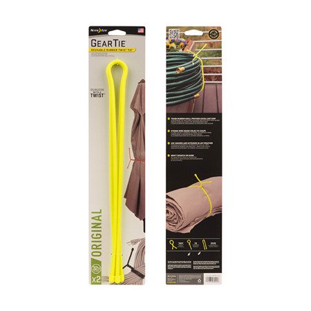Nite Ize - Gear Tie® Reusable Rubber Twist Tie™ 32 in. - 2 pcs. - Neon Yellow - GT32-2PK-33