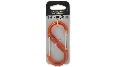 Nite Ize - S-Biner #4 Plastic - Translucent Orange - SBP4-03-19T