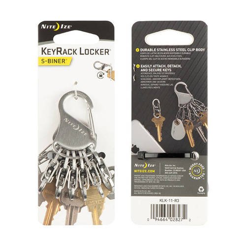 Nite Ize - S-Biner KeyRack Locker - Stainless - KLK-11-R3