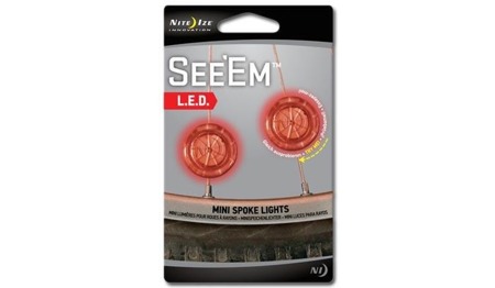 Nite Ize - See'Em Mini Spoke Lights - Red - 2Pack - NSE2-03-10