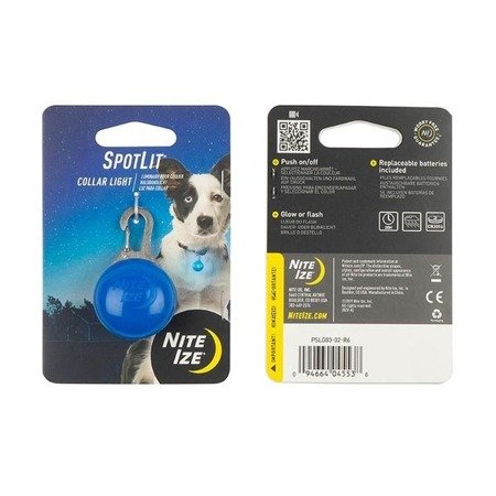 Nite Ize - SpotLit™ Collar Light - Blue Plastic - PSLG03-02-R6