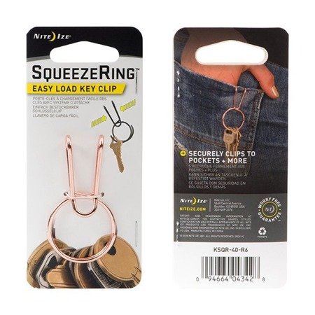 Nite Ize - SqueezeRing™ Easy Load Key Clip - Copper - KSQR-40-R6