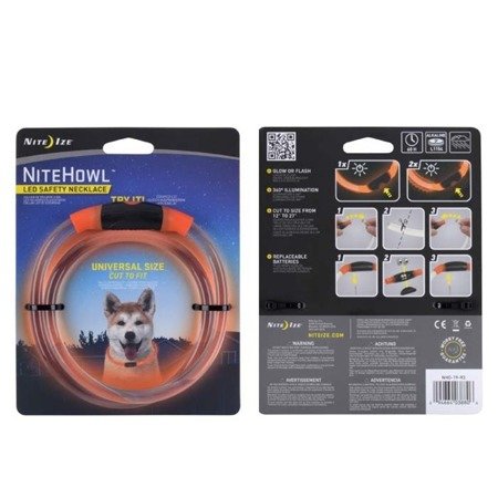 Nite Ize - NiteHowl™ LED Safety Necklace - Pomarańczowy - NHO-19-R3