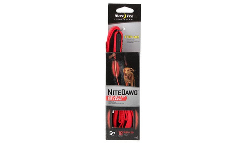 Nite Ize - Odblaskowa Smycz Nite Dawg Leash - Czerwony - NNL-03-10