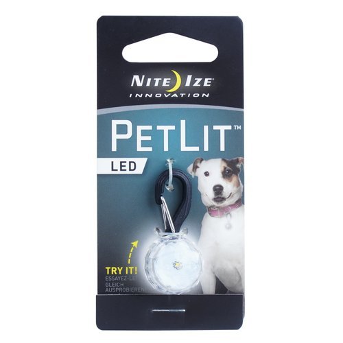 Nite Ize - PetLit LED Collar Light - Clear Jewel - PCL02-03-02JE