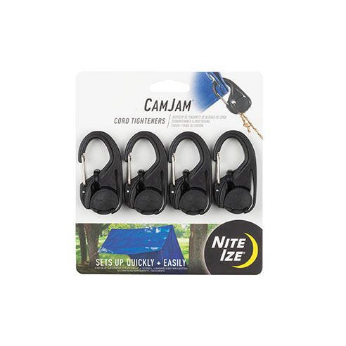 Nite Ize - Regulowana klamra biwakowa CamJam® Cord Tightener - 4 sztuki - NCJ-01-4R3