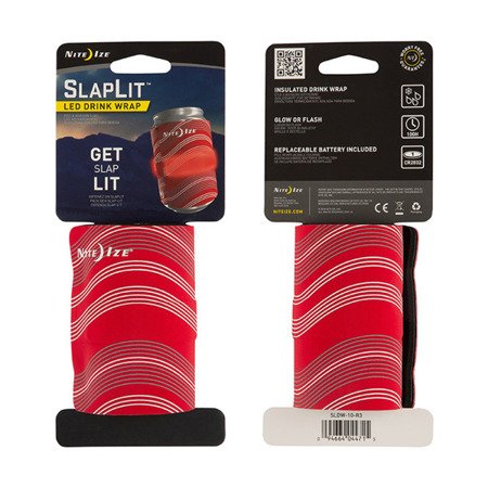 Nite Ize - SlapLit™ LED Drink Wrap - Czerwony - SLDW-10-R3