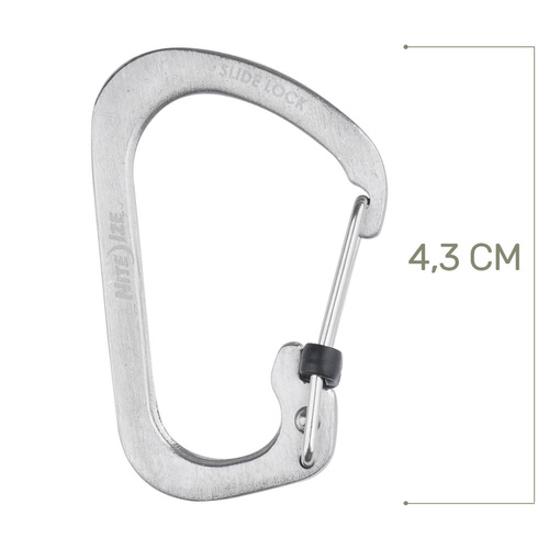 Nite Ize - SlideLock Carabiner #2 - Stalowy - CSL2-11-R6