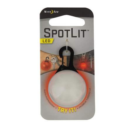 Nite Ize - SpotLit™ LED Collar Light - Eco Pkg - Czerwony - MSL-03-10